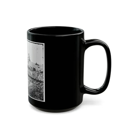 Atlanta, Georgia. Confederate Fortifications. (Shown Is Barnard's Wagon And Portable Darkroom) (U.S. Civil War) Black Coffee Mug - Go Mug Yourself