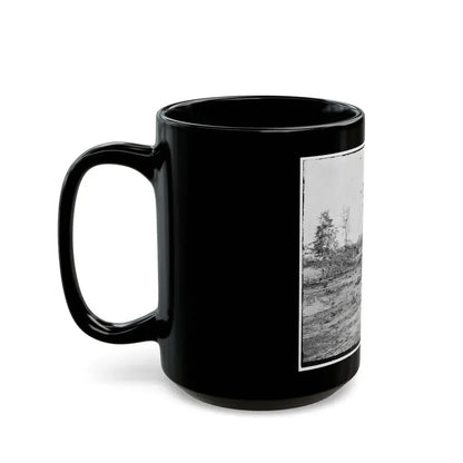 Atlanta, Georgia. Confederate Fortifications. (Shown Is Barnard's Wagon And Portable Darkroom) (U.S. Civil War) Black Coffee Mug - Go Mug Yourself