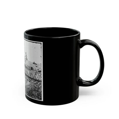 Atlanta, Georgia. Confederate Fortifications. (Shown Is Barnard's Wagon And Portable Darkroom) (U.S. Civil War) Black Coffee Mug - Go Mug Yourself