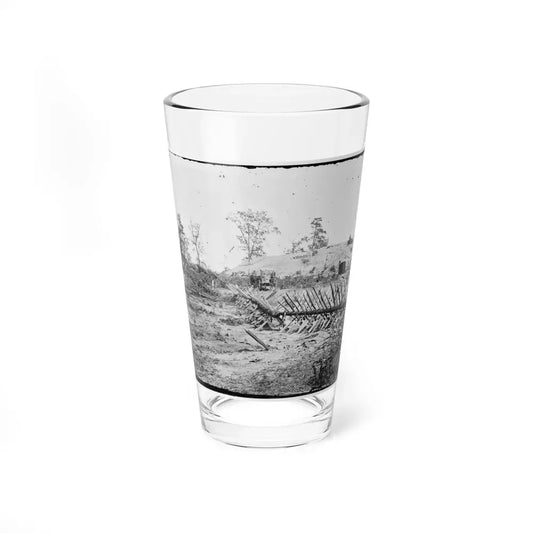 Atlanta, Georgia. Confederate Fortifications. (Shown Is Barnard's Wagon And Portable Darkroom) (U.S. Civil War) Pint Glass 16oz 16oz - Go Mug Yourself
