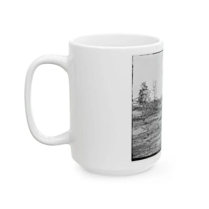 Atlanta, Georgia. Confederate Fortifications. (Shown Is Barnard's Wagon And Portable Darkroom) (U.S. Civil War) White Coffee Mug - Go Mug Yourself