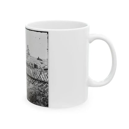 Atlanta, Georgia. Confederate Fortifications. (Shown Is Barnard's Wagon And Portable Darkroom) (U.S. Civil War) White Coffee Mug - Go Mug Yourself