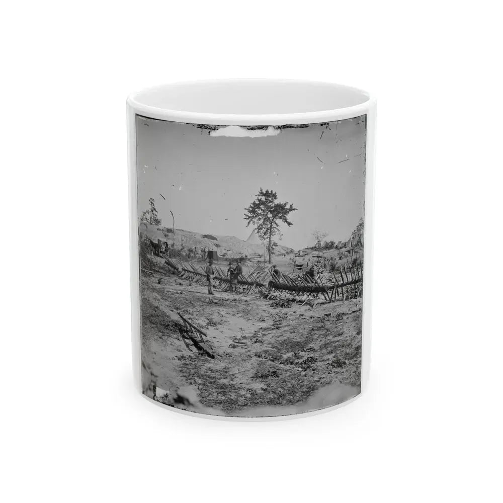 Atlanta, Georgia. Confederate Fortifications (Shown Is George N. Barnard, Photographer And His Dark Room) (U.S. Civil War) White Coffee Mug 11oz - Go Mug Yourself