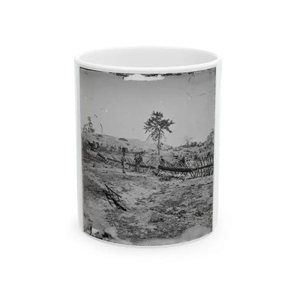 Atlanta, Georgia. Confederate Fortifications (Shown Is George N. Barnard, Photographer And His Dark Room) (U.S. Civil War) White Coffee Mug 11oz - Go Mug Yourself