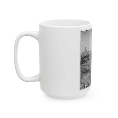 Atlanta, Georgia. Confederate Fortifications (Shown Is George N. Barnard, Photographer And His Dark Room) (U.S. Civil War) White Coffee Mug - Go Mug Yourself