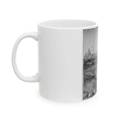 Atlanta, Georgia. Confederate Fortifications (Shown Is George N. Barnard, Photographer And His Dark Room) (U.S. Civil War) White Coffee Mug - Go Mug Yourself
