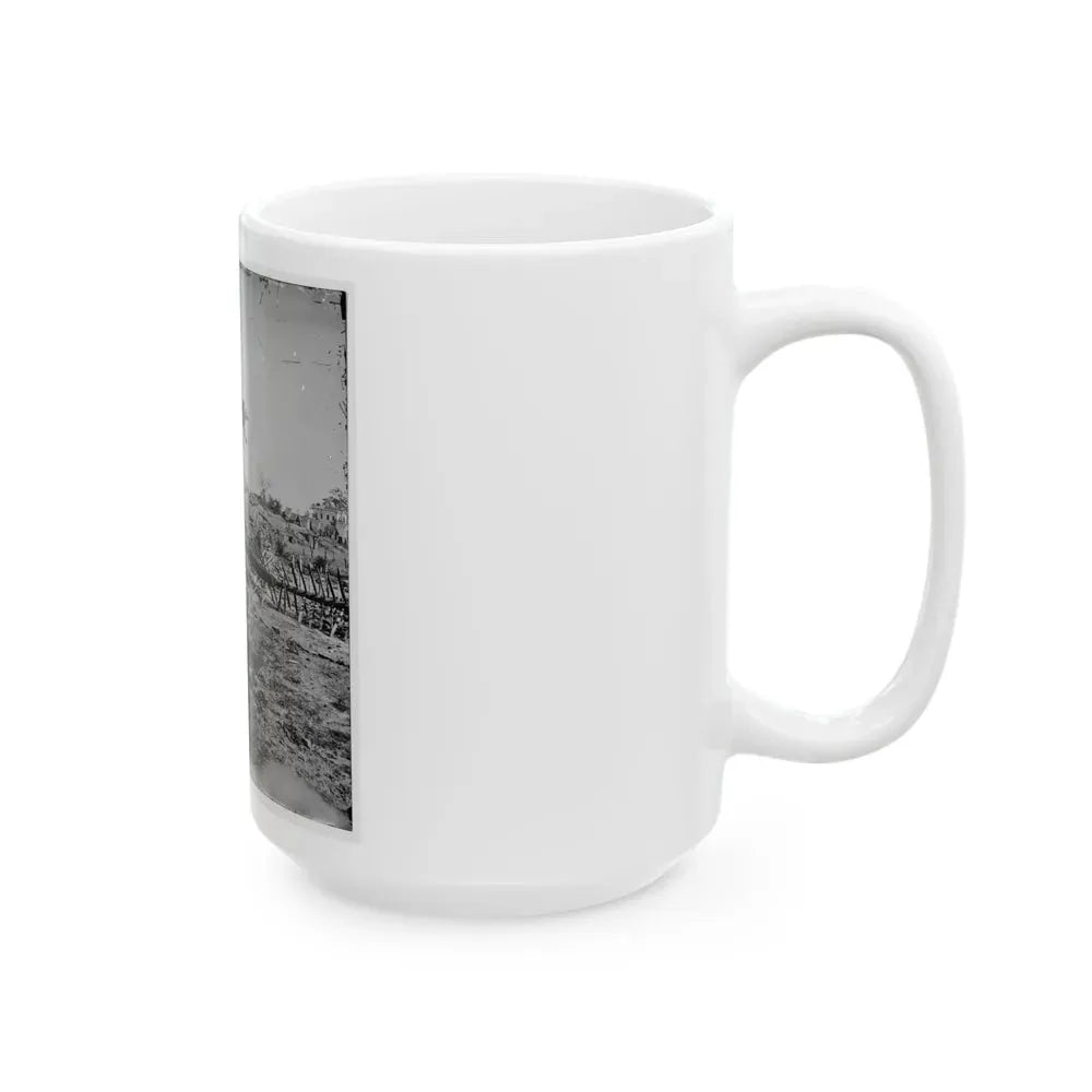 Atlanta, Georgia. Confederate Fortifications (Shown Is George N. Barnard, Photographer And His Dark Room) (U.S. Civil War) White Coffee Mug - Go Mug Yourself