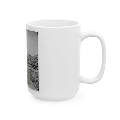 Atlanta, Georgia. Confederate Fortifications (Shown Is George N. Barnard, Photographer And His Dark Room) (U.S. Civil War) White Coffee Mug - Go Mug Yourself