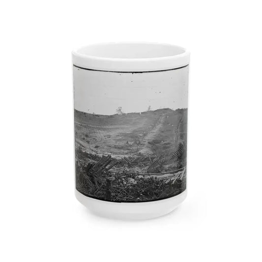 Atlanta, Georgia. Confederate Fortifications (U.S. Civil War) White Coffee Mug 15oz - Go Mug Yourself
