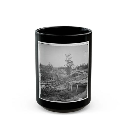 Atlanta, Georgia. Confederate Fortifications With Potter House In The Distance (U.S. Civil War) Black Coffee Mug 15oz - Go Mug Yourself