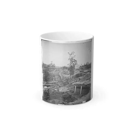 Atlanta, Georgia. Confederate Fortifications With Potter House in the Distance (U.S. Civil War) Color Changing Coffee Mug 11oz Default Title - Go Mug Yourself