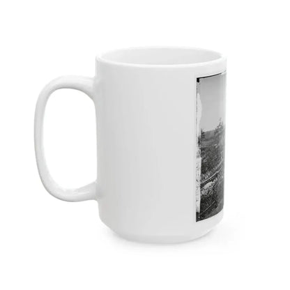 Atlanta, Georgia. Confederate Fortifications With Potter House In The Distance (U.S. Civil War) White Coffee Mug - Go Mug Yourself