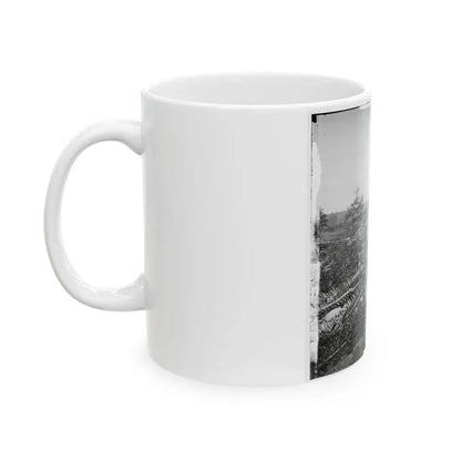 Atlanta, Georgia. Confederate Fortifications With Potter House In The Distance (U.S. Civil War) White Coffee Mug - Go Mug Yourself