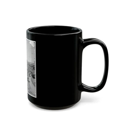 Atlanta, Georgia. Federal Army Wagons Railroad Depot (U.S. Civil War) Black Coffee Mug - Go Mug Yourself