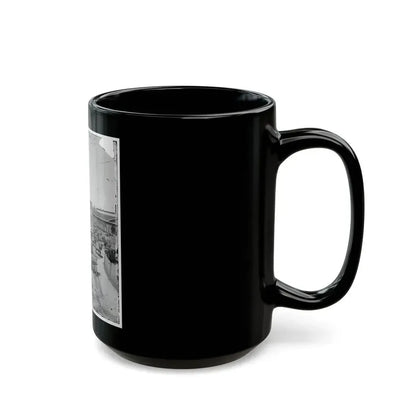 Atlanta, Georgia. Federal Army Wagons Railroad Depot (U.S. Civil War) Black Coffee Mug - Go Mug Yourself