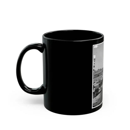 Atlanta, Georgia. Federal Army Wagons Railroad Depot (U.S. Civil War) Black Coffee Mug - Go Mug Yourself