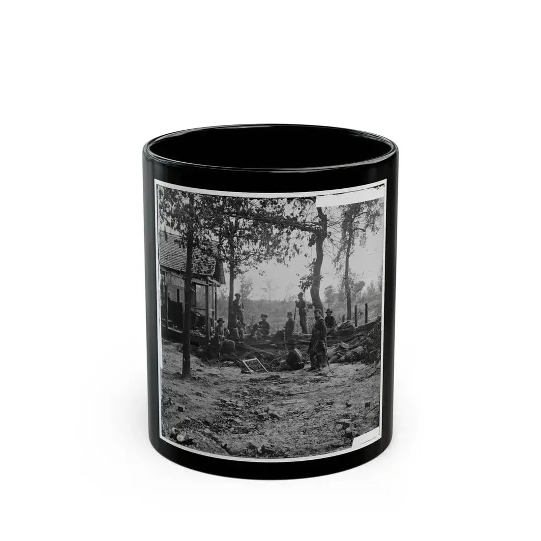Atlanta, Georgia. Federal Picket Post Shortly Before The Battle Of July 22 (U.S. Civil War) Black Coffee Mug 11oz - Go Mug Yourself