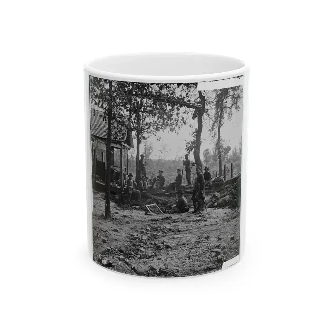 Atlanta, Georgia. Federal Picket Post Shortly Before The Battle Of July 22 (U.S. Civil War) White Coffee Mug 11oz - Go Mug Yourself