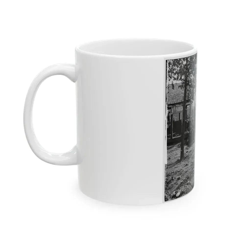 Atlanta, Georgia. Federal Picket Post Shortly Before The Battle Of July 22 (U.S. Civil War) White Coffee Mug - Go Mug Yourself