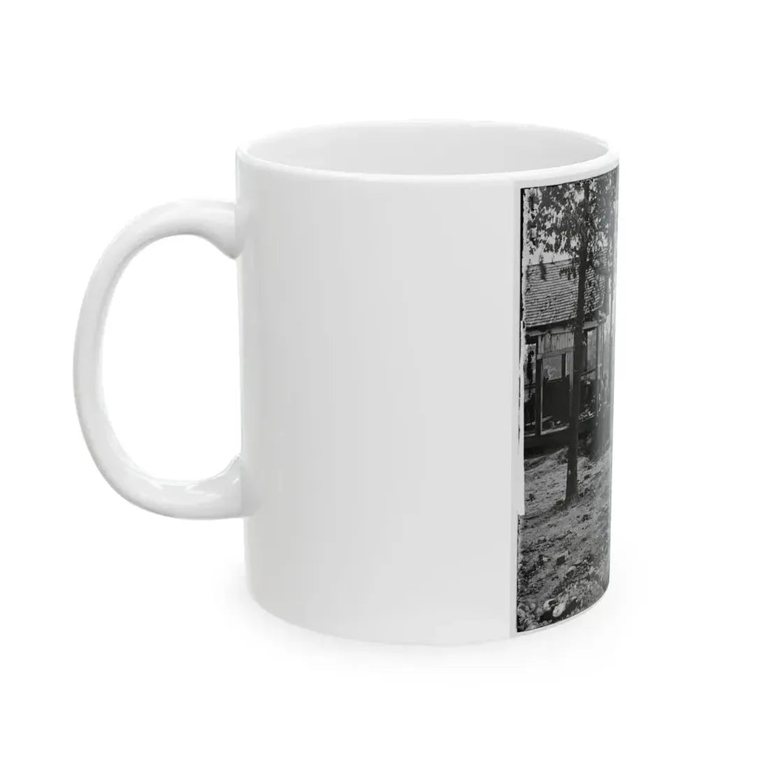 Atlanta, Georgia. Federal Picket Post Shortly Before The Battle Of July 22 (U.S. Civil War) White Coffee Mug - Go Mug Yourself