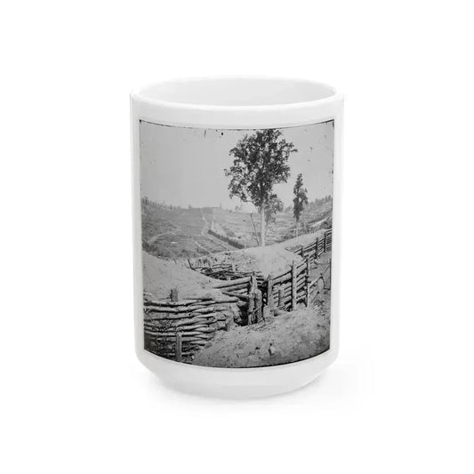 Atlanta, Georgia. Fortifications-2 (U.S. Civil War) White Coffee Mug 15oz - Go Mug Yourself