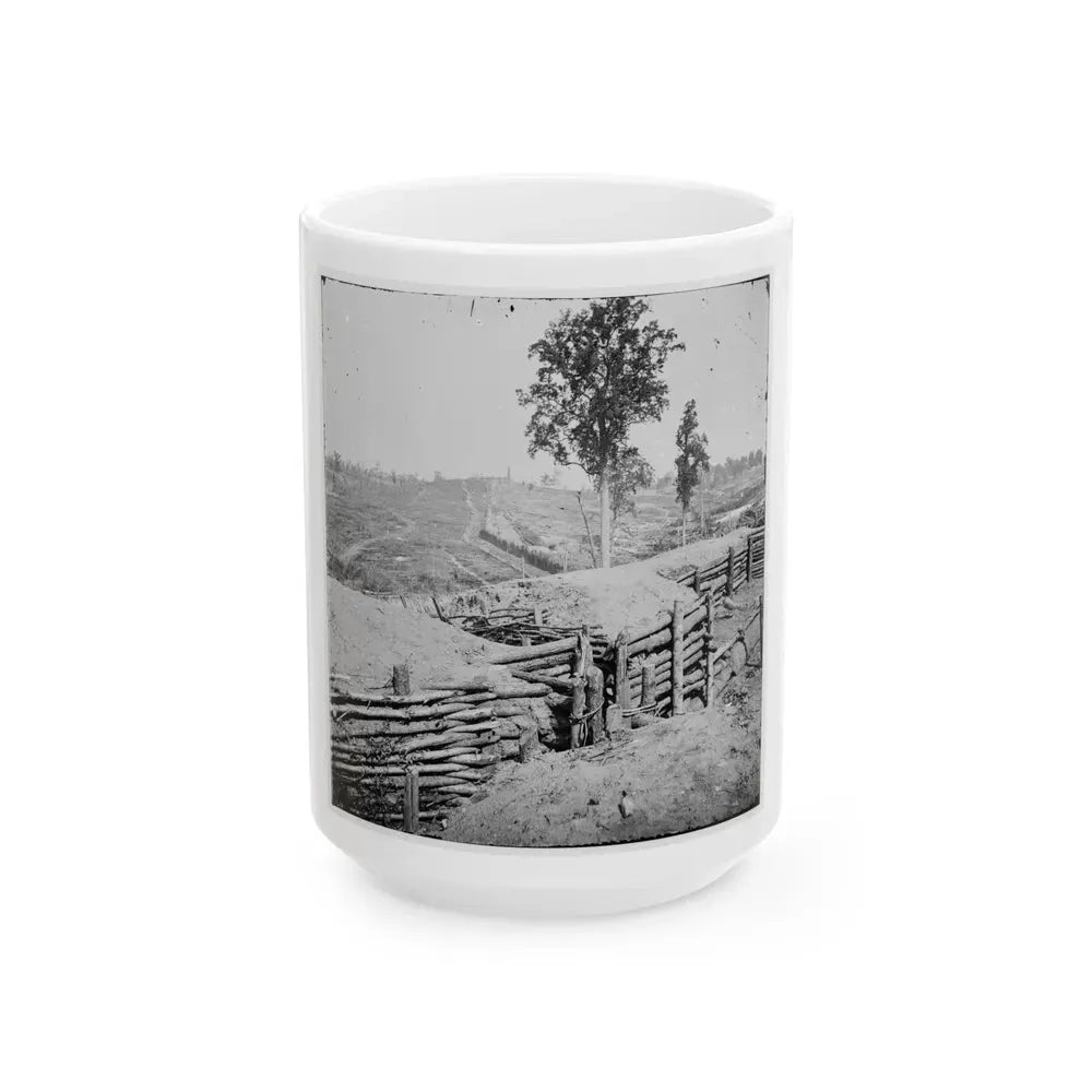 Atlanta, Georgia. Fortifications-2 (U.S. Civil War) White Coffee Mug - Go Mug Yourself