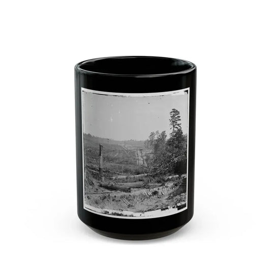 Atlanta, Georgia. Fortifications (U.S. Civil War) Black Coffee Mug 15oz - Go Mug Yourself
