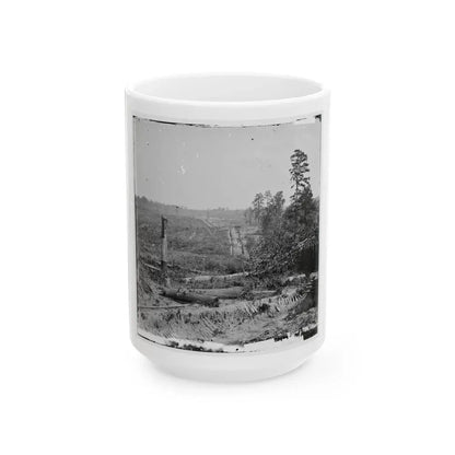 Atlanta, Georgia. Fortifications (U.S. Civil War) White Coffee Mug 15oz - Go Mug Yourself