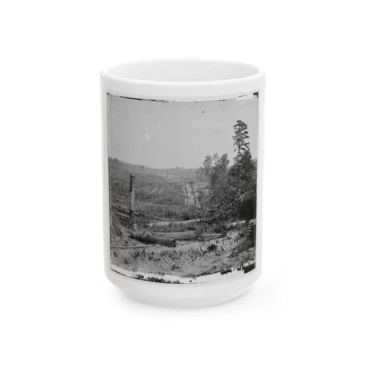 Atlanta, Georgia. Fortifications (U.S. Civil War) White Coffee Mug 15oz - Go Mug Yourself