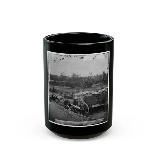 Atlanta, Georgia. Interior View Of Confederate Fort, East Of W. & A. Railroad, Looking East (U.S. Civil War) Black Coffee Mug 15oz - Go Mug Yourself