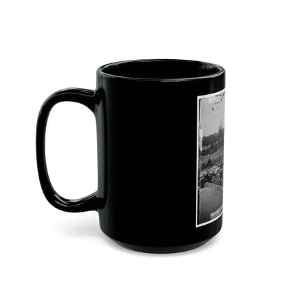 Atlanta, Georgia. Interior View Of Confederate Fort, East Of W. & A. Railroad, Looking East (U.S. Civil War) Black Coffee Mug - Go Mug Yourself