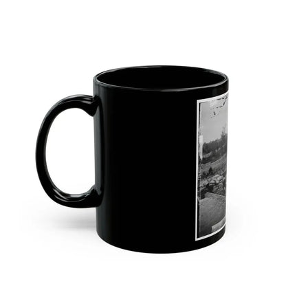 Atlanta, Georgia. Interior View Of Confederate Fort, East Of W. & A. Railroad, Looking East (U.S. Civil War) Black Coffee Mug - Go Mug Yourself