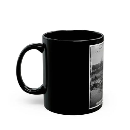 Atlanta, Georgia. Interior View Of Confederate Fort, East Of W. & A. Railroad, Looking East (U.S. Civil War) Black Coffee Mug - Go Mug Yourself