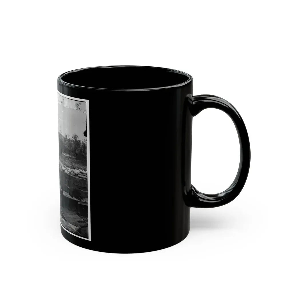 Atlanta, Georgia. Interior View Of Confederate Fort, East Of W. & A. Railroad, Looking East (U.S. Civil War) Black Coffee Mug - Go Mug Yourself