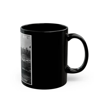 Atlanta, Georgia. Interior View Of Confederate Fort, East Of W. & A. Railroad, Looking East (U.S. Civil War) Black Coffee Mug - Go Mug Yourself