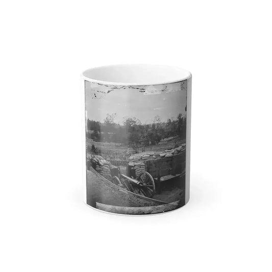 Atlanta, Georgia. Interior View of Confederate Fort, East of W. & A. Railroad, Looking East (U.S. Civil War) Color Changing Coffee Mug 11oz Default Title - Go Mug Yourself