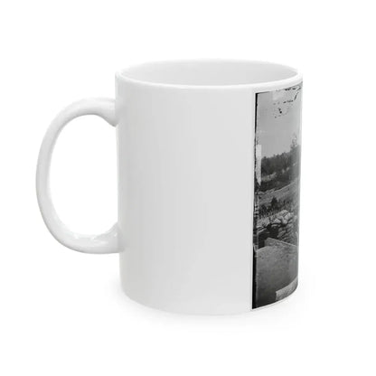 Atlanta, Georgia. Interior View Of Confederate Fort, East Of W. & A. Railroad, Looking East (U.S. Civil War) White Coffee Mug - Go Mug Yourself