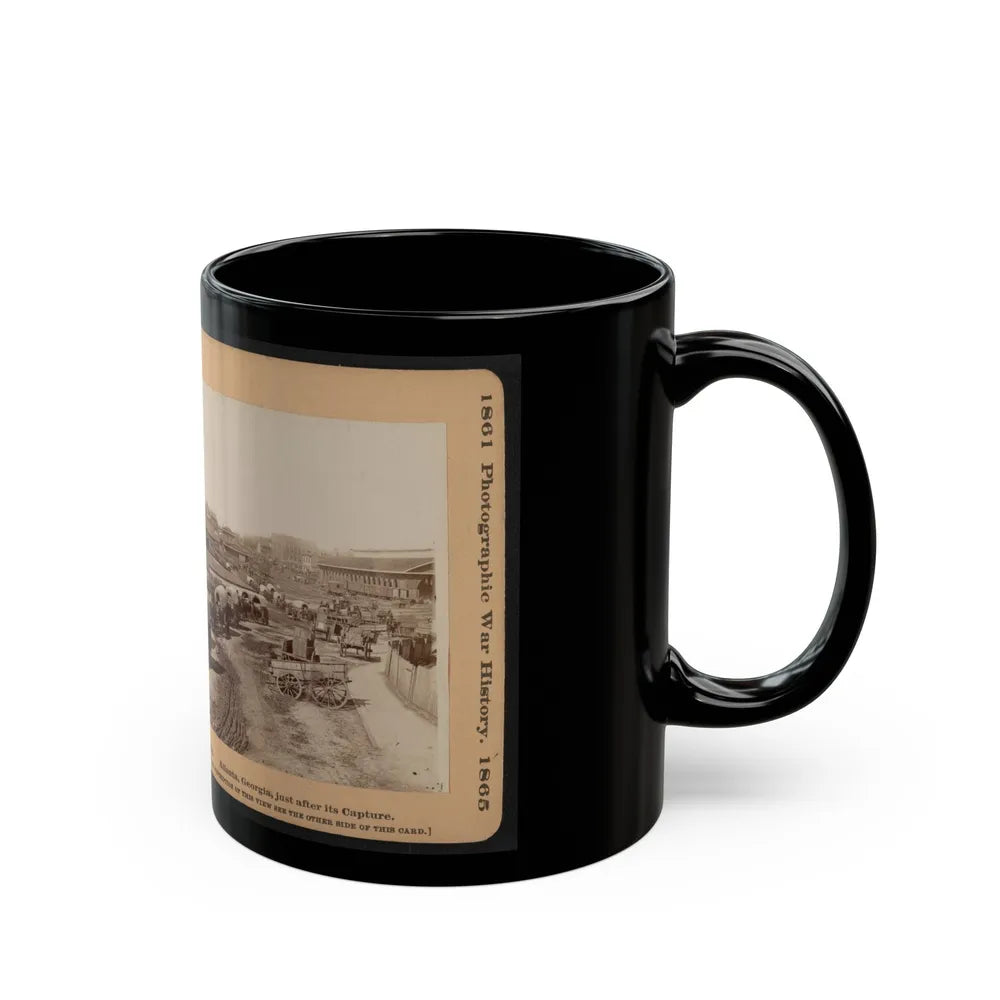 Atlanta, Georgia, Just After Its Capture (U.S. Civil War) Black Coffee Mug-Go Mug Yourself