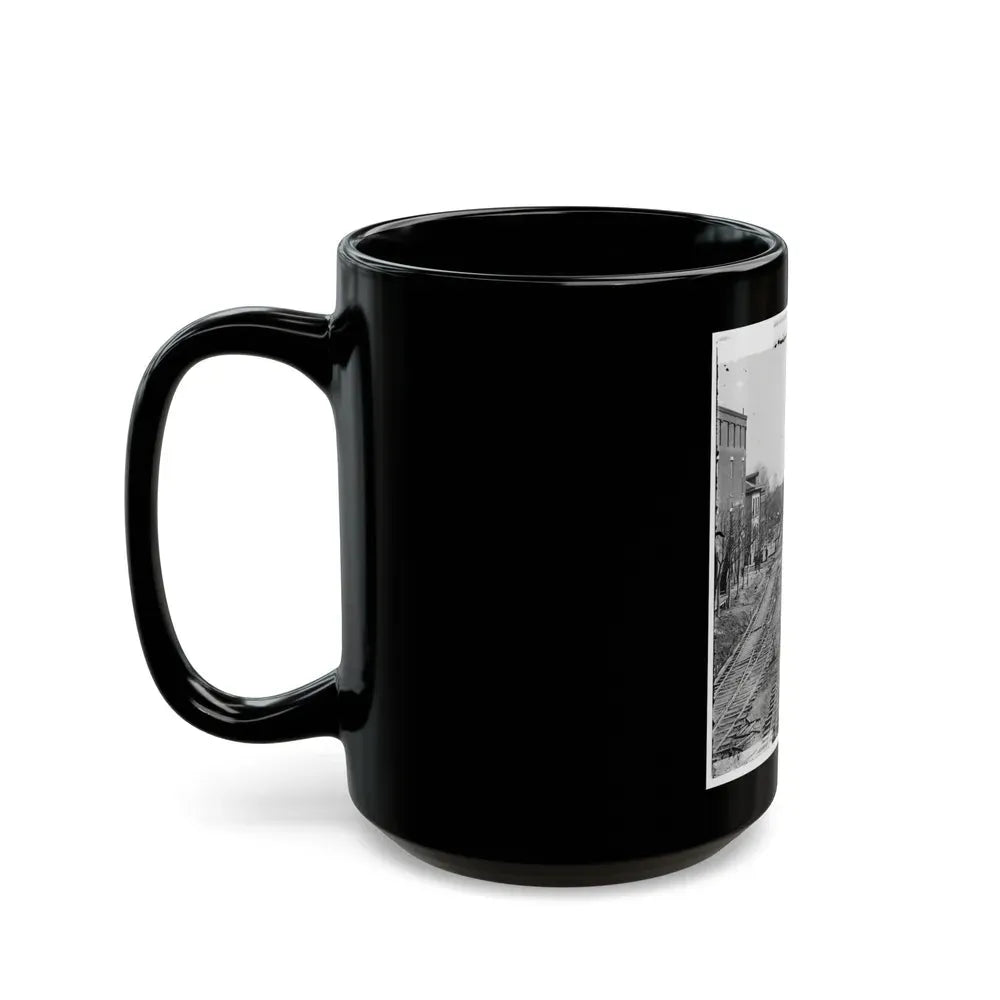 Atlanta, Georgia. Railroad Depot (U.S. Civil War) Black Coffee Mug - Go Mug Yourself