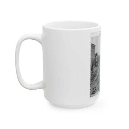 Atlanta, Georgia. Railroad Depot (U.S. Civil War) White Coffee Mug - Go Mug Yourself