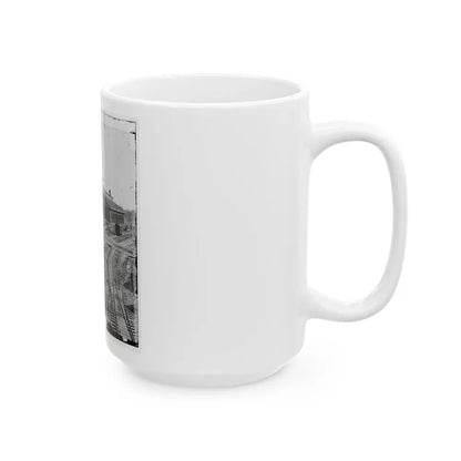 Atlanta, Georgia. Railroad Depot (U.S. Civil War) White Coffee Mug - Go Mug Yourself
