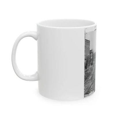 Atlanta, Georgia. Railroad Depot (U.S. Civil War) White Coffee Mug - Go Mug Yourself
