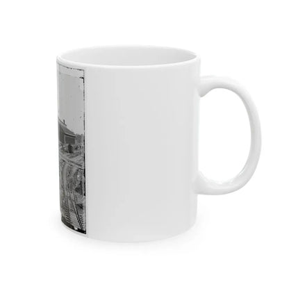 Atlanta, Georgia. Railroad Depot (U.S. Civil War) White Coffee Mug - Go Mug Yourself