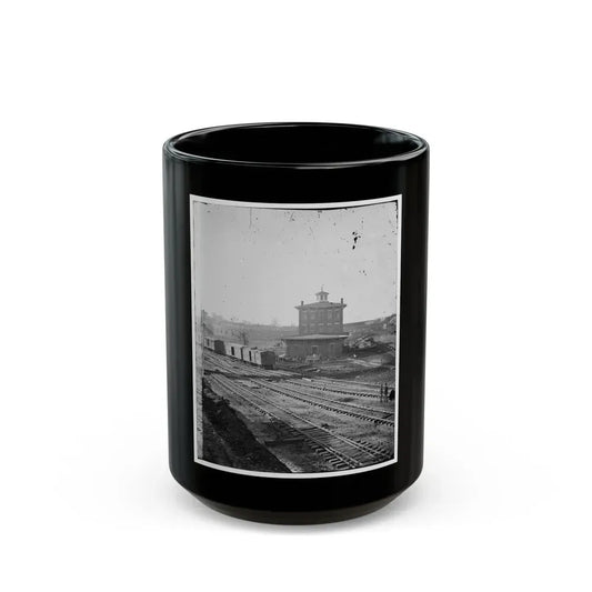 Atlanta, Georgia. Railroad Roundhouse (U.S. Civil War) Black Coffee Mug 15oz - Go Mug Yourself