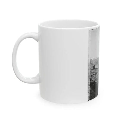 Atlanta, Georgia. Railroad Roundhouse (U.S. Civil War) White Coffee Mug - Go Mug Yourself