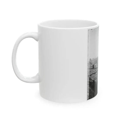 Atlanta, Georgia. Railroad Roundhouse (U.S. Civil War) White Coffee Mug - Go Mug Yourself