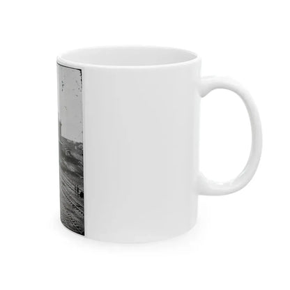 Atlanta, Georgia. Railroad Roundhouse (U.S. Civil War) White Coffee Mug - Go Mug Yourself