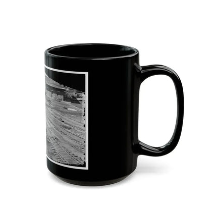 Atlanta, Georgia. Ruins Of Depot, Blown Up On Sherman's Departure (U.S. Civil War) Black Coffee Mug - Go Mug Yourself
