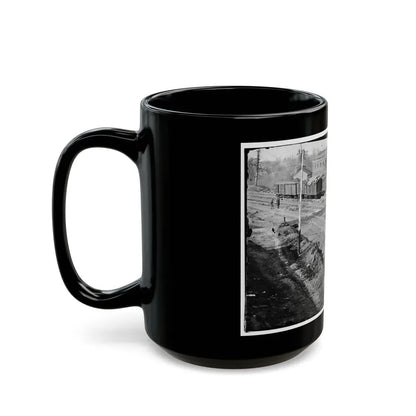 Atlanta, Georgia. Ruins Of Depot, Blown Up On Sherman's Departure (U.S. Civil War) Black Coffee Mug - Go Mug Yourself