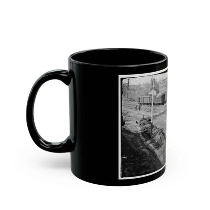 Atlanta, Georgia. Ruins Of Depot, Blown Up On Sherman's Departure (U.S. Civil War) Black Coffee Mug - Go Mug Yourself